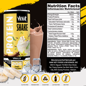 Boisson lactée protéinée 20g de protéines, 0g de sucre, 330ml, prix d'usine, échantillon gratuit OEM/ODM de marque privée disponible - Product Image 2