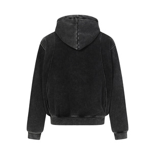 Sudadera con Capucha Extra Grande para Hombre, Color Sólido, Algodón, Informal, para Otoño, Personalizable, Transpirable - Product Image 2