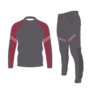 Veste de survêtement d'entraînement à manches longues pour homme, respirante, légère, à capuche et avec cordon de serrage, 100 % coton, pour football/soccer, vente en gros - Product Image 4