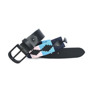 Ceinture Polo en Cuir Véritable Faite à la Main, Motif Tressé Multicolore, Boucle Ardillon, Unisexe, Taille Personnalisée, Vente en Gros, OEM - Product Image 6