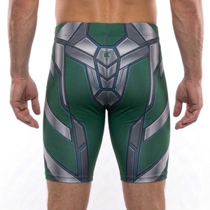 Breathable Moisture Wicking Athletic Training Gym Wear Polyester/Nylon Fabric <b>Mens</b> Solid Casual <b>Compression</b> <b>Shorts</b> - Product Image 4