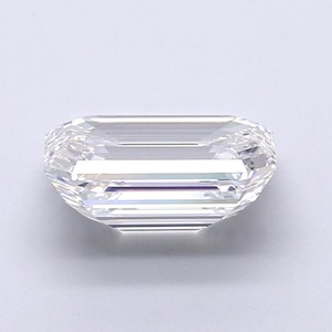 Fabrication de bijoux pour l'exportation : Diamant blanc de laboratoire de haute qualité, 3,42 carats, couleur E, pureté VVS2, taille émeraude, polissage excellent. - Product Image 2