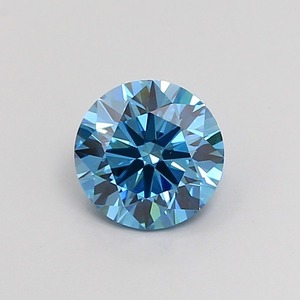 Diamant CVD cultivé en laboratoire, forme ronde, 1,4 carat, bleu vif fantaisie, clarté VS1, polissage excellent, pierre précieuse brute brillante. - Product Image 1