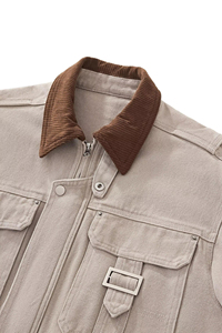 Custom Men's Canvas Jacket Heavy Duty Workwear Jacket Vintage Cotton Canvas <b>Coat</b> Outdoor Casual Utility Jacket - Product Image 5