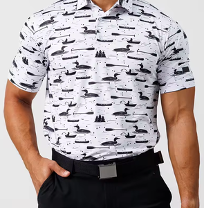 Chemises décontractées pour hommes avec logo personnalisé, couleur unie, respirantes, en coton/polyester, séchage rapide, nouveau design, prix abordable, vente chaude - Product Image 2