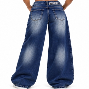Bromack <b>Women</b> Wide Leg <b>Jeans</b> High Waist Stone Washed Denim Pants - Product Image 2