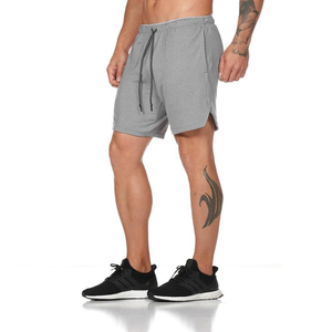 Shorts d'été 100 % polyester en toile unie, écologiques, pour hommes, de haute qualité, décontractés, pour affaires et occasions sociales, taille élastique, séchage rapide, pour la gym - Product Image 2