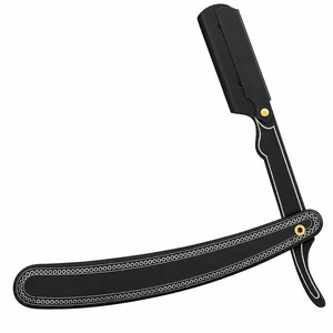 OEM Professional Straight Razor Plastic Handle Barber <b>Shaving</b> Razor Custom Logo - Product Image 4