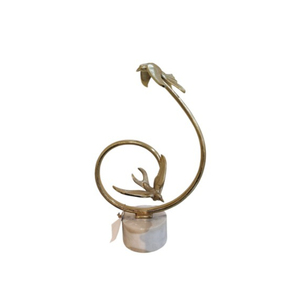 Sculpture d'oiseau moderne en métal, figurine animale abstraite décorative, artisanat artistique fait main, accent de décoration intérieure contemporaine pour table - Product Image 5