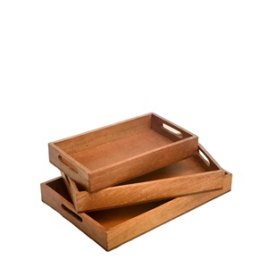 Grand plateau de service planches de charcuterie en bois pour fête plat de nourriture Rectangle plateaux en bois d'acacia décor à la maison planche à fromage Snack - Product Image 1