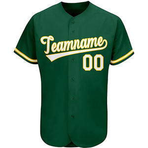 Camiseta de Béisbol Personalizada con Rayas, Bordado y Sublimación - Product Image 1