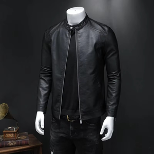 Nuevas Chaquetas de Cuero con Forro Polar Grueso para Hombre, Estilo Casual de Invierno, Diseño Premium para Motociclistas, Moda para Exteriores - Product Image 3
