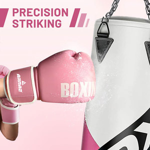 Gants de boxe professionnels avec des couches de mousse densité, surface intérieure confortable et manchette de soutien - Product Image 3