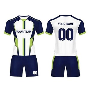 Camiseta de Rugby Unisex Personalizada de Manga Corta de Secado Rápido en Poliéster/Algodón con Impresión por Sublimación, Logotipo Frontal Personalizable, Uniformes de Equipo - Product Image 4