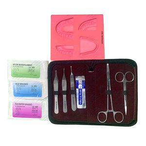 Kit complet de formation médicale, kit de pratique en acier inoxydable chirurgical, kit de pratique de suture dentaire, instrument médical - Product Image 1