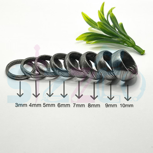 Hot Selling Handmade Damascus Steel <b>Ring</b> for <b>Men</b> Women Wedding Band Fashion Party <b>Ring</b> Custom Latest Design OEM Supplier - Product Image 4