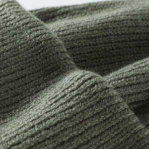 Gorro de Invierno Unisex Verde Oliva, Gorro de Punto Grueso con Puño, Térmico, de Poliéster/Algodón, para Uso en Exteriores y Playa, para Clima Frío - Product Image 6