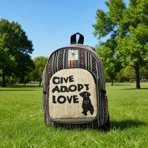Sac à dos promotionnel en coton et chanvre - Product Image 3