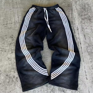 <b>Ankle</b> Length Flared Pants for Men Cotton Embroidered Eco-Friendly Casual Everyday Stylish Outfit - Product Image 2