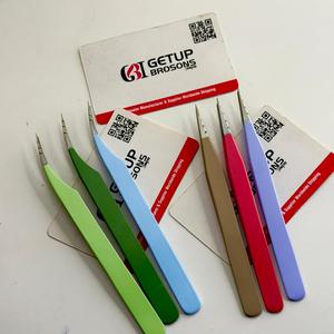 Pince à cils en acier inoxydable personnalisée pour marque privée, pointes perforées découpées au laser, anti-magnétique, prise en main parfaite pour les cils - Product Image 4