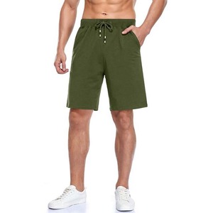 Shorts cargo décontractés pour hommes, taille élastique avec cordon de serrage, 4 poches, pantalon de survêtement d'été, vêtements pour hommes, shorts en coton - Product Image 2