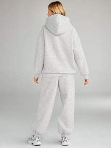 New Quality <b>Women</b> Winter 2 Piece Tracksuit 100% Cotton Eco-Friendly Customized Color Casual <b>Lounge</b> Wear Sweatpants Custom Made - Product Image 2