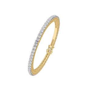 14K Yellow Gold Round Diamond Full Eternity Bangle - Product Image 2