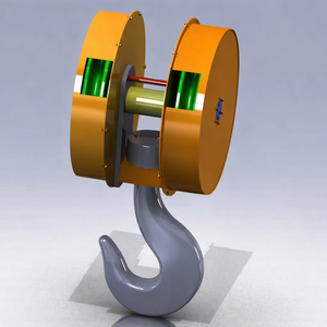 EOT Crane Lifting Hook 20 Ton MS Hot <b>Rolled</b> Galvanized Surface CMK Electro Power Private Limited Heavy Duty Industrial <b>Box</b> - Product Image 1