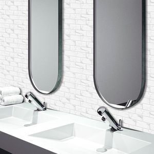12 pezzi di marmo bianco Look Peel Stick PVC piastrelle autoadesive acqua resistente all'olio cucina bagno parete contemporanea - Product Image 6