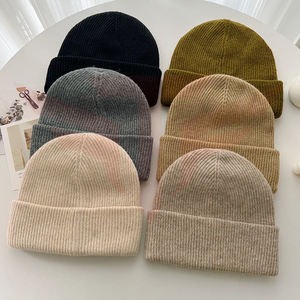 Bonnet unisexe en mélange de laine jacquard réglable, couleur unie, côtelé, style décontracté, respirant, imperméable, pour l'extérieur - Product Image 6