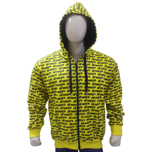Sudaderas con capucha estilo universitario con cremallera, letras de chenilla, puños acanalados, inspiradas en el streetwear, OEM, poliéster/algodón, cortavientos - Product Image 6