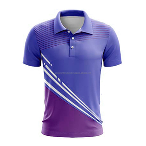 ใหม่ 2024 ส่วนบุคคลที่กําหนดเองโปโลเสื้อสีขาวและสีฟ้าคุณภาพสูงผู้ชายโปโลเสื้อยืดขายส่ง - Product Image 6