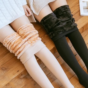 Fleece <b>Leggings</b> <b>Thick</b> Winter Warm Translucent Warm Pantyhose <b>Leggings</b> for Dressing - Product Image 1