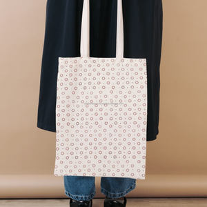 Sac fourre-tout en coton artisanal à imprimé floral de luxe, mettant en vedette des techniques traditionnelles de l'impression au bloc indienne - Product Image 5