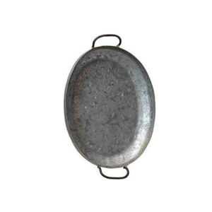 Plateau de service rectangulaire en fer galvanisé avec poignées en bois, idéal pour la maison et l'hôtellerie – Vente chaude - Product Image 6