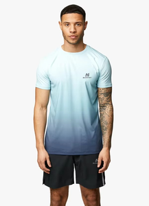 Conjunto de Camiseta Deportiva de Cuello Redondo con Degradado de Color para Hombre Hawk Eye, Ropa Deportiva de Secado Rápido para Verano - Product Image 6