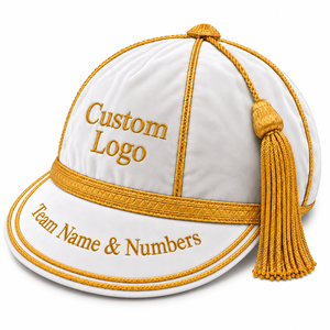 Casquettes de club de rugby personnalisées en gros, casquette de présentation en velours, casquette de récompense sportive, casquette à pompon suspendu, casquette de club sportif brodée sur mesure - Product Image 2