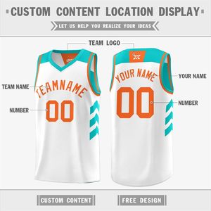 ชุดกีฬาบาสเก็ตบอลใหม่ เสื้อเจอร์ซีย์ ขายส่งจำนวนมาก สั่งทำพิเศษ พิมพ์ลายเรืองแสง แขนกุด ผ้าสแปนเด็กซ์/โพลีเอสเตอร์ ป้องกันแบคทีเรีย - Product Image 2