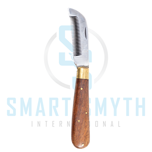 Cuchillo Plegable para Adelgazar el Pelo de Caballos, Acero Inoxidable, Herramienta Profesional para Recortar el Pelo del Caballo, Herramienta para Herradores - Product Image 3