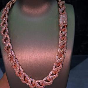 Custom Made 925 Sterling Silver Moissanite Tennis <b>Necklace</b> VVS Brilliant Cut Luxury Fine Jewelry <b>Statement</b> Chain - Product Image 1
