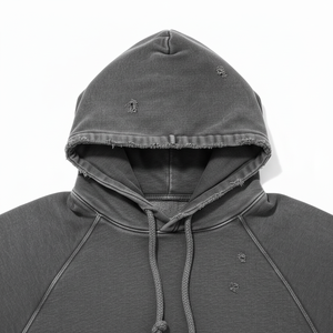 Premium Quality 100 % Cotton Custom Design High Quality Basics <b>Pullover</b> <b>Men</b> Hoodies Heavy Weight Distress Hoodie - Product Image 6