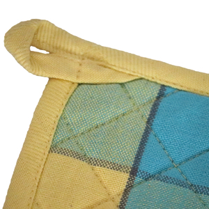 Fabricant indien de dessous-de-plat en toile 100% coton recyclé, de bonne qualité, très vendus, à motif à carreaux teint en fil - Product Image 5