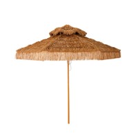 Parasol en paille de raphia pliable, écologique, pour extérieur, hôtel, piscine, jardin, plage tropicale, patio, réglable, décoration intérieure