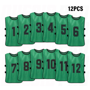 Maillots de football à séchage rapide, dossards d'entraînement de football pour jeunes, gilets de match respirants en maille, numérotés pour l'entraînement d'équipe - Product Image 5