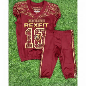 Ensemble d'uniformes de football américain personnalisés, maillot et pantalon rembourrés imprimés par sublimation, fabricant de vêtements de sport d'équipe - Product Image 5