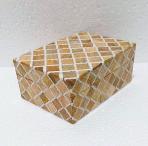 Precios directos de fábrica en cajas de joyería con Incrustaciones de nácar de diseño personalizado de alta calidad Cajas de Regalo de resina MDF - Product Image 5