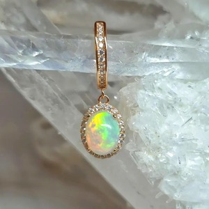 925 Silver <b>Opal</b> Oval Drop <b>Earrings</b> 18K Gold Plated Rhodium Plated Pendant Christian Jewelry for Women Party Occasion - Product Image 4