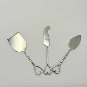 Productos en Oferta, Juego de 3 Utensilios para Queso de Acero Inoxidable con Diseño de Corazón en el Mango, al Precio Más Bajo en India, para Uso Doméstico y Hotelero - Product Image 2
