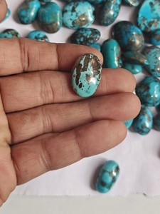 Natural <b>Turquoise</b> Gemstone Cabochon Loose Stone <b>Beads</b> Blue Green Stone for Jewelry Making Necklace Bracelet DIY Craft Supplies - Product Image 2