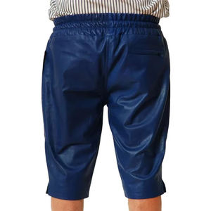 Pantalones Cortos de Cuero Transpirables para Hombre, de Cuero Genuino, Ajuste Delgado, para Gimnasio, Disponibles en Todas las Tallas Personalizadas, OEM ODM - Product Image 6